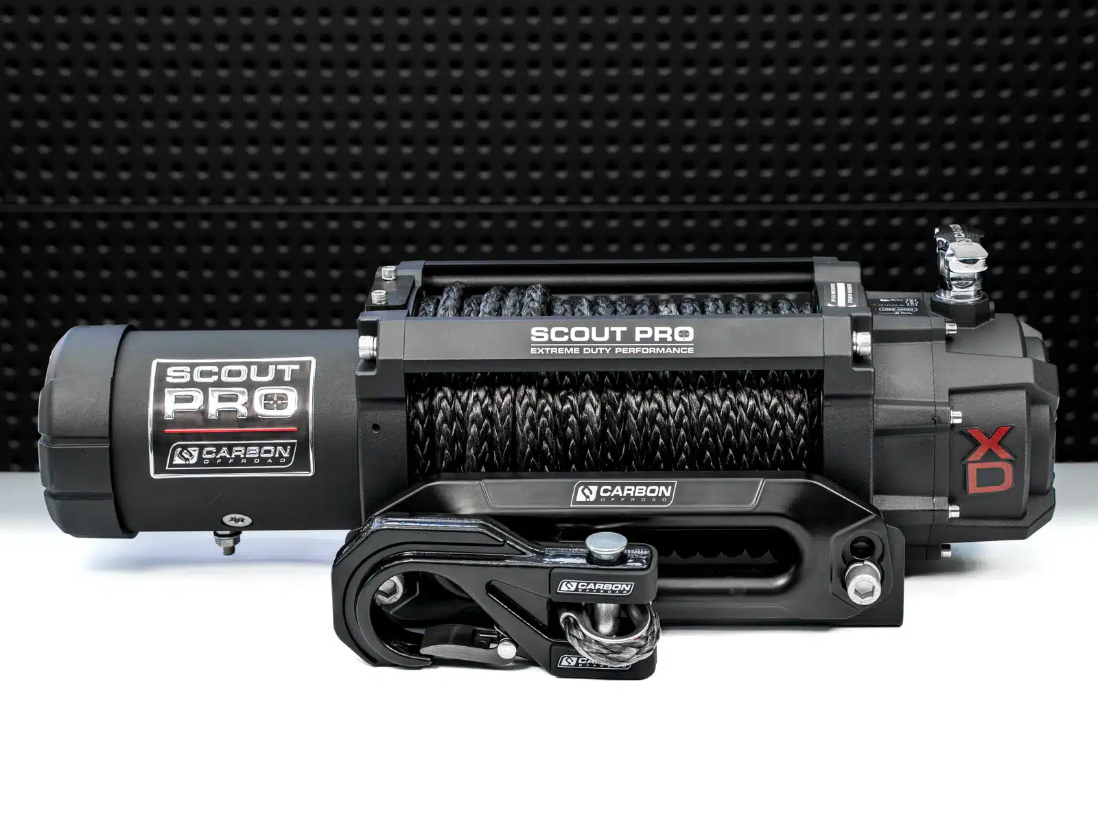 Carbon Scout Pro - 15000lb Winch V3 With Mega Pro Hook (The Ultimate Heavy Duty Winch) - Image 2